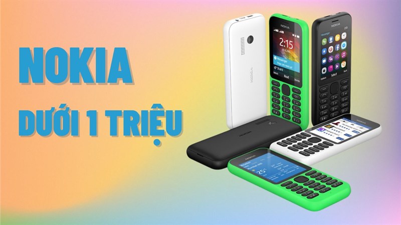 Điện thoại Nokia dưới 1 triệu