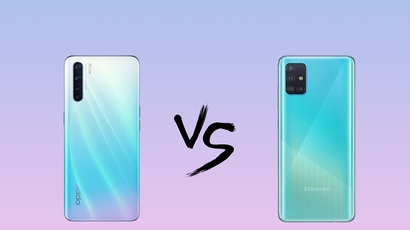 OPPO A91 và Samsung Galaxy A51