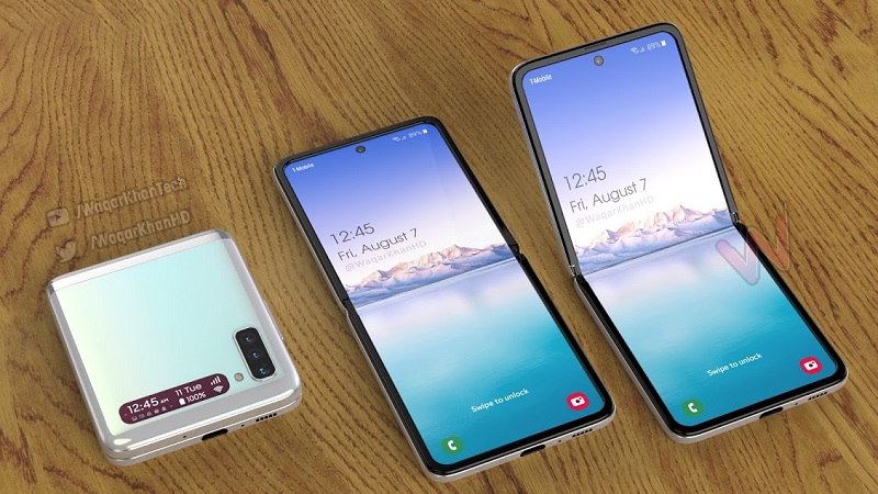 Hình ảnh Galaxy Z Flip 2 được rò rỉ từ tài khoản Waqar Khan Hình ảnh Galaxy Z Flip 2 được rò rỉ từ tài khoản Waqar Khan
