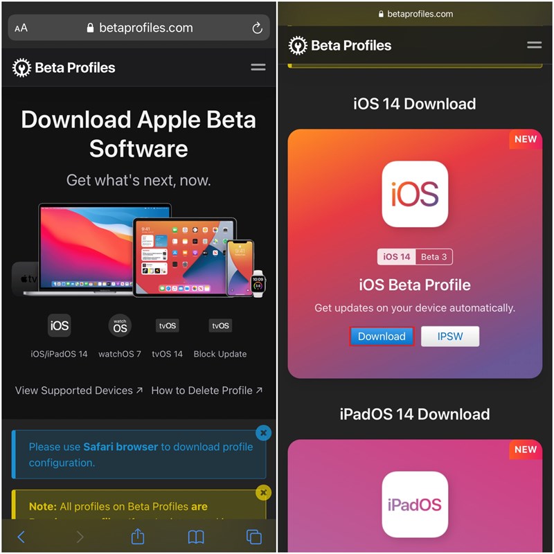 Hướng dẫn cách cập nhật lên iOS 14 Beta 3 với sự thay đổi quan trọng Hướng dẫn cách cập nhật lên iOS 14 Beta 3 với sự thay đổi quan trọng