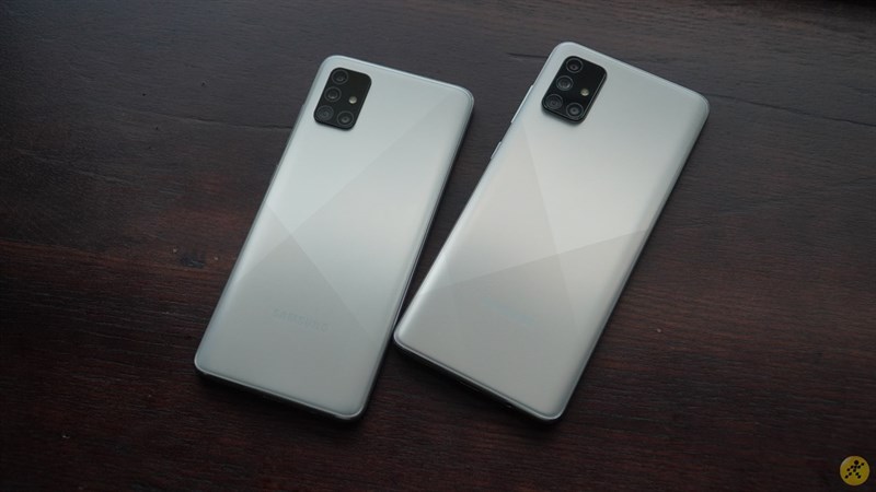 Thiết kế tổng thể của Galaxy A71 vs Galaxy A51