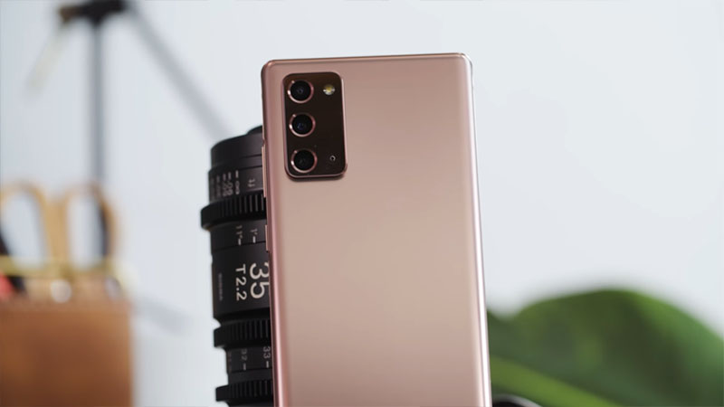 Thiết kế camera của Galaxy Note 20 Thiết kế camera của Galaxy Note 20