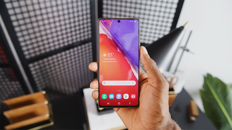 Màn hình hiển thị đẹp mắt của Note 20 Màn hình hiển thị đẹp mắt của Note 20