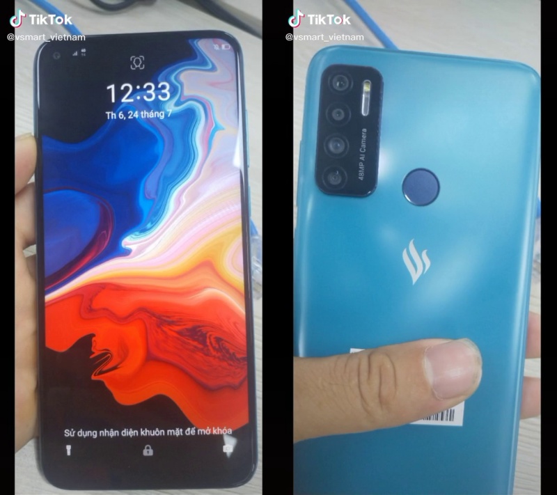 Mặt trước và sau của Vsmart Live 4 Mặt trước và sau của Vsmart Live 4