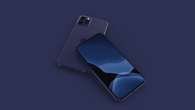 iPhone 12 Max concep màu xanh navy iPhone 12 Max concep màu xanh navy