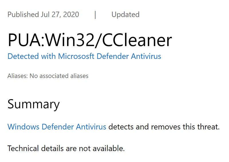 CCleaner ứng dụng không mong muốn CCleaner ứng dụng không mong muốn