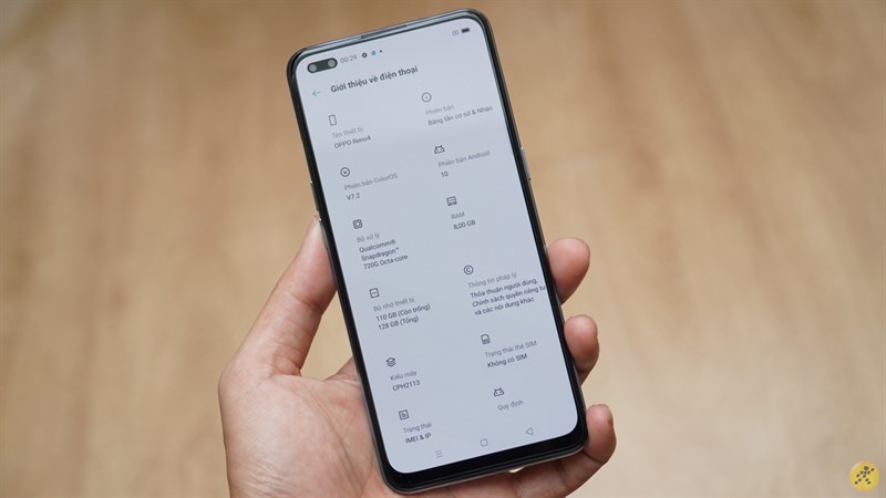 Cấu hình OPPO Reno4