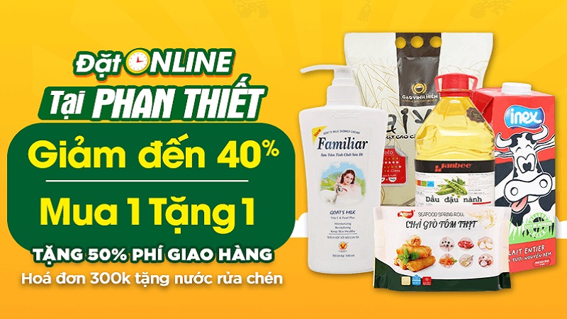 Bách hoá XANH Online chính thức có mặt tại TP. Phan Thiết với hàng ngàn ưu đãi lên đến 40%