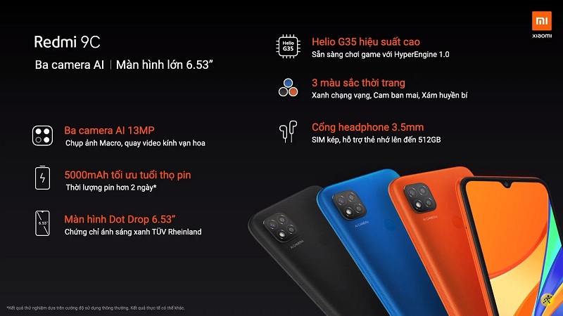 Redmi 9C ra mắt, camera khủng trong phân khúc smartphone phổ thông Redmi 9C ra mắt, camera khủng trong phân khúc smartphone phổ thông
