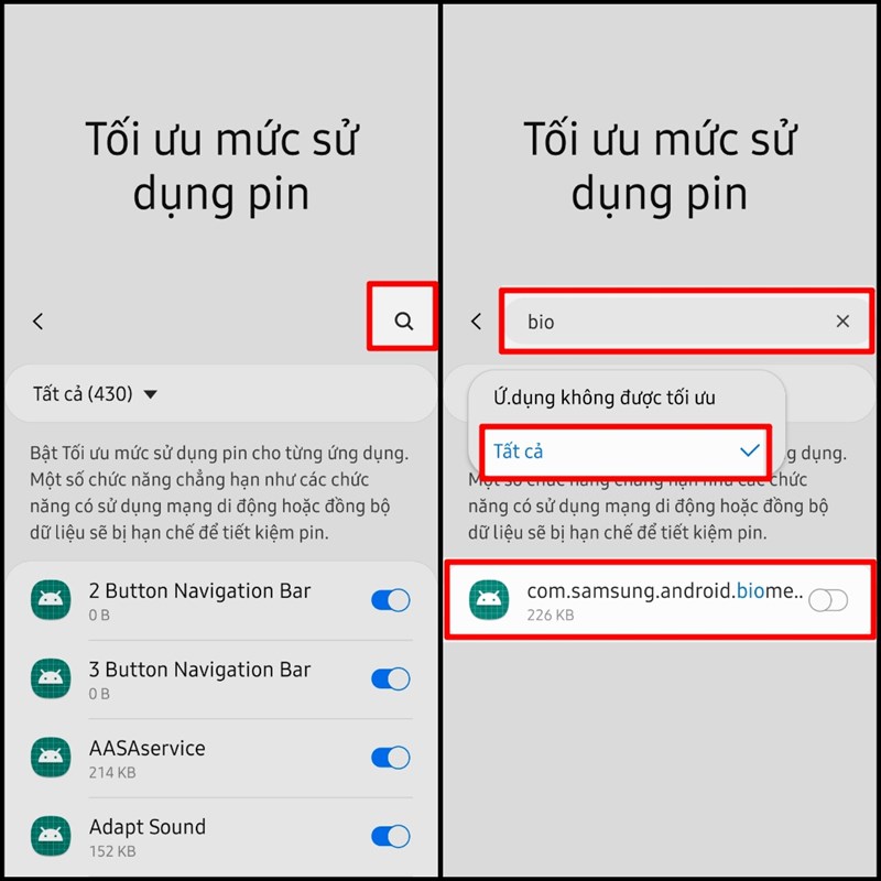 Tăng độ nhạy cảm biến vân tay trong màn hình Tăng độ nhạy cảm biến vân tay trong màn hình