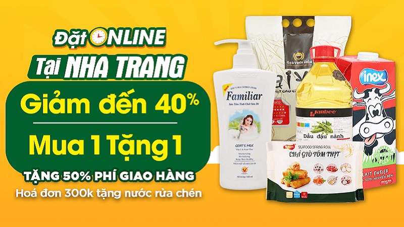 Bách hoá XANH Online chính thức có mặt tại TP. Nha Trang với hàng ngàn ưu đãi lên đến 40%