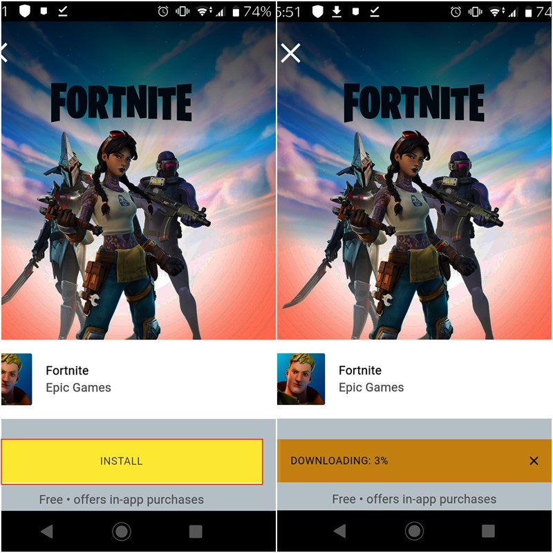 Cách tải game Fortnite trên Android khi đã bị xóa khỏi CH Play