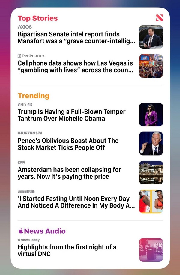 Widget Apple News