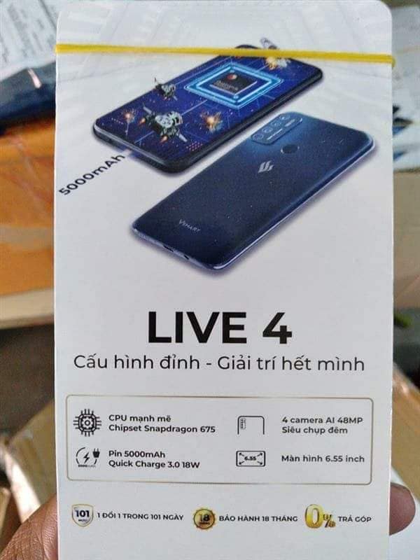 Vsmart Live 4 lộ ảnh thực tế kèm cấu hình chi tiết: Chip Snapdragon 765, pin lên tới 5.000 mAh, 4 camera 48MP mặt sau ‘siêu chụp đêm’