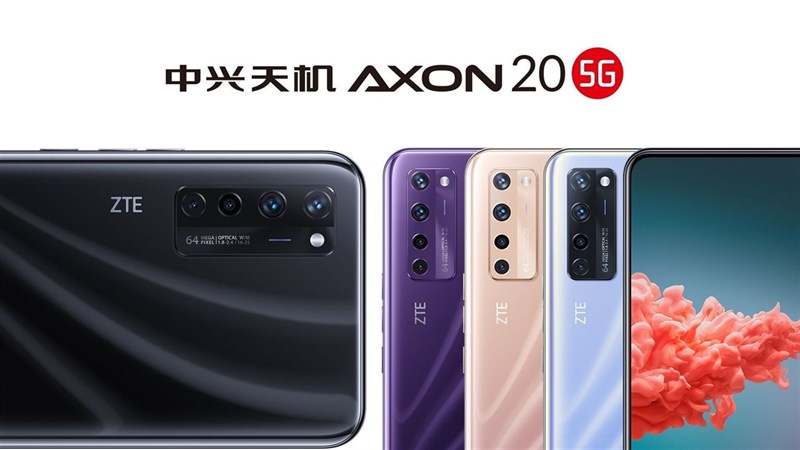 Smartphone đầu tiên có camera ẩn dưới màn hình - ZTE Axon 20 5G xuất hiện với ba màu sắc mới trong poster chính thức