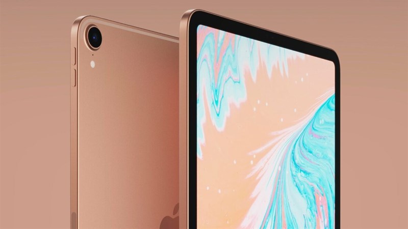 iPad Air 4 xuất hiện cực kỳ đẹp mắt trong hình hài của iPad Pro 11 inch 2018, cạnh phẳng mạnh mẽ, có 3 màu tùy chọn