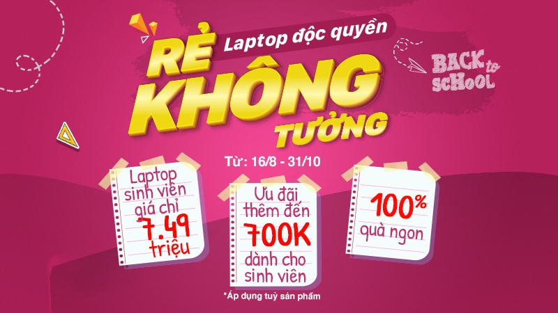 LAPTOP ĐỘC QUYỀN RẺ KHÔNG TƯỞNG