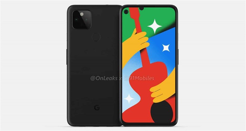 Google Pixel 4a 5G lộ ảnh render sắc nét với thiết kế tương tự như model 4G, màn hình ‘nốt ruồi’ cùng camera kép mặt sau