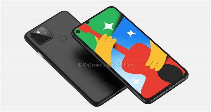 Google Pixel 4a 5G lộ ảnh render sắc nét với thiết kế tương tự như model 4G, màn hình ‘nốt ruồi’ cùng camera kép mặt sau