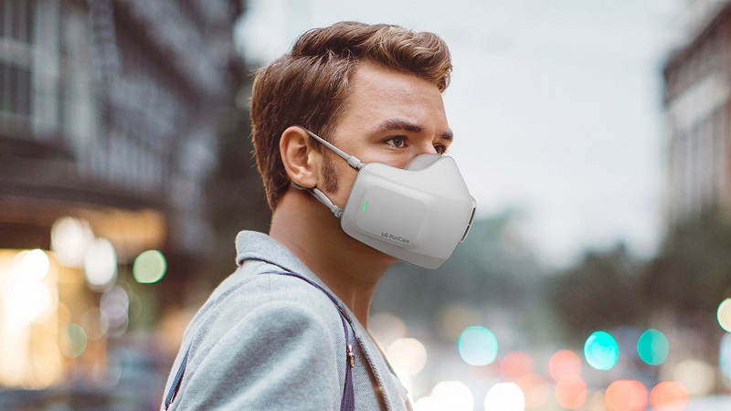 Chiếc khẩu trang độc đáo của LG có khả năng lọc không khí từ bên ngoài Chiếc khẩu trang độc đáo của LG có khả năng lọc không khí từ bên ngoài
