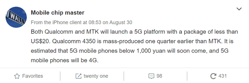 Qualcomm và MediaTek sẽ ra mắt chip 5G dưới 500 ngàn đồng Qualcomm và MediaTek sẽ ra mắt chip 5G dưới 500 ngàn đồng
