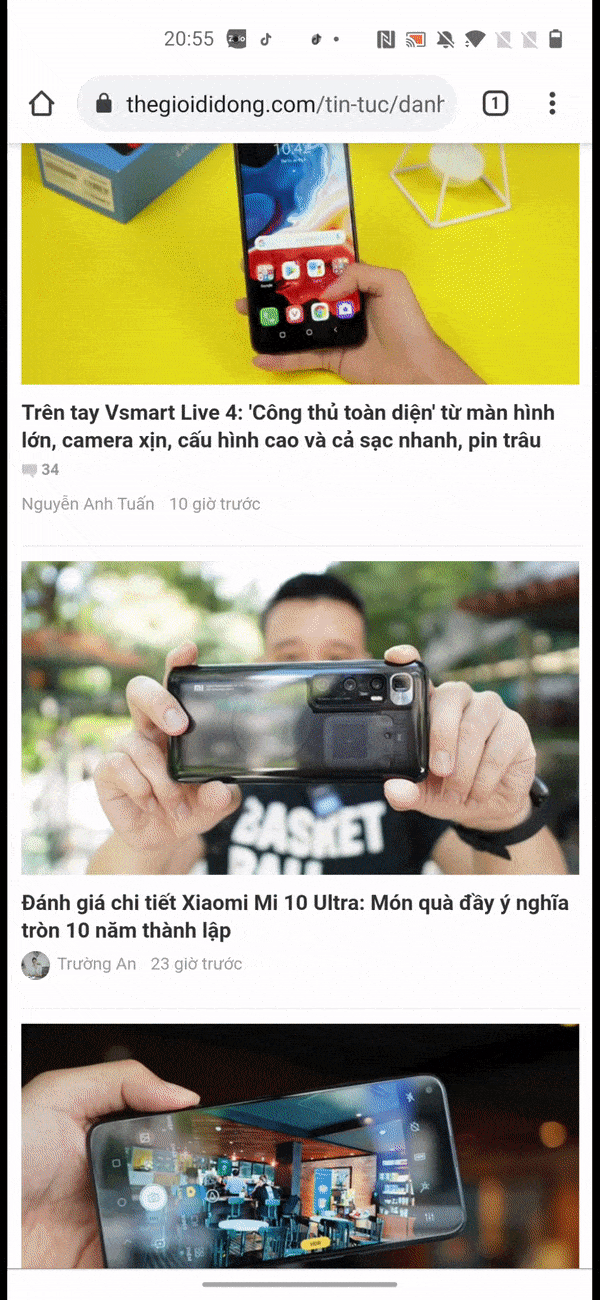 Thao tác trở về Thao tác trở về