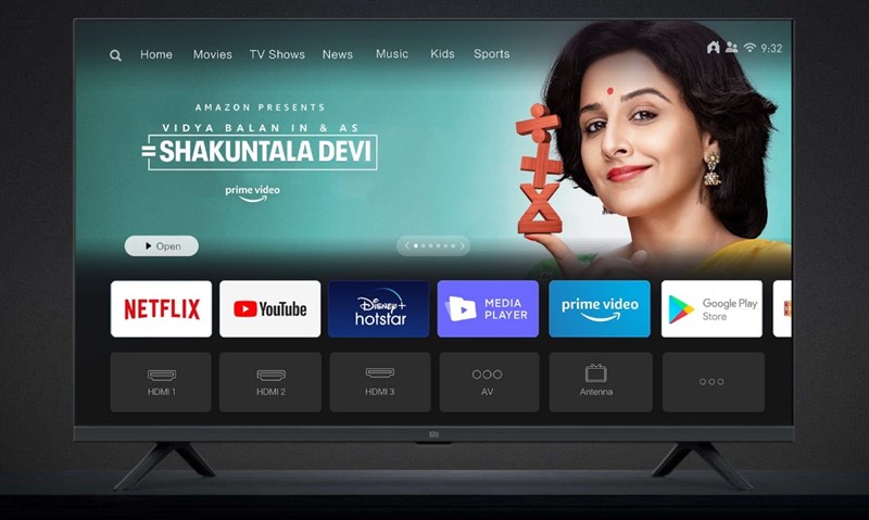 Mi TV 4A Horizon Edition hỗ trợ tất cả các nền tảng streaming hàng đầu