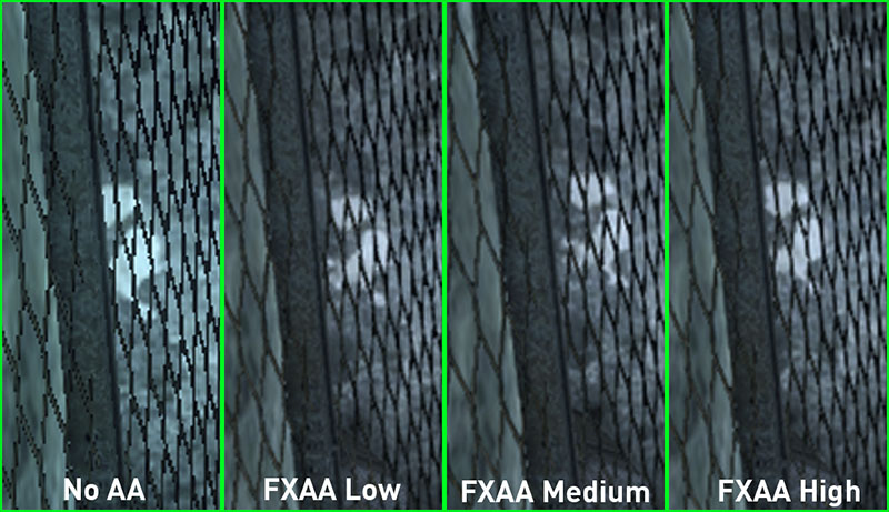 FXAA và TXAA là công nghệ khử răng cưa của Nvidia, với khả năng tối ưu các viền của vật thể 3D FXAA và TXAA là công nghệ khử răng cưa của Nvidia, với khả năng tối ưu các viền của vật thể 3D