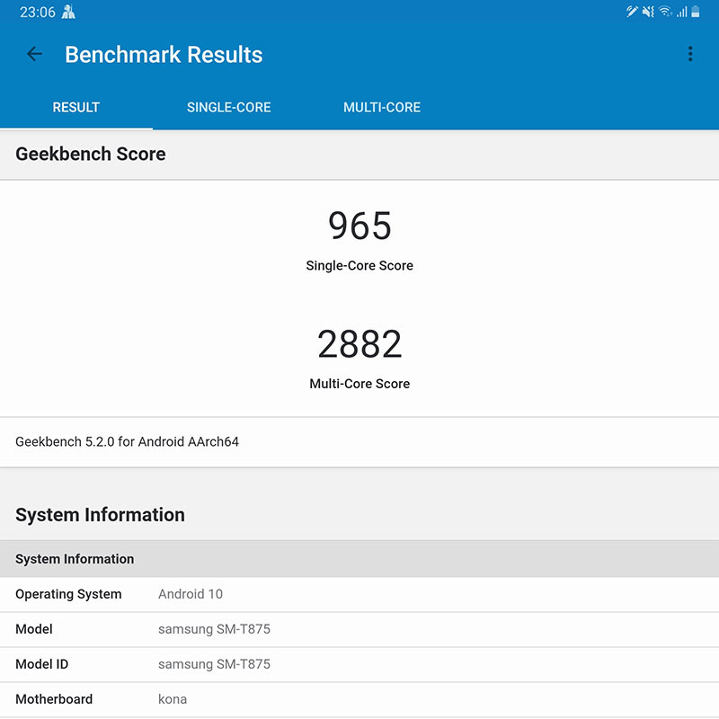 benchmark galaxy tab s7