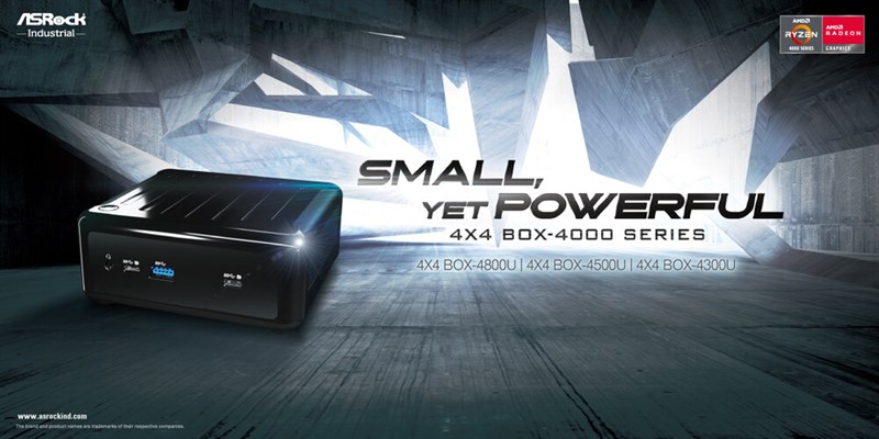 ASRock công bố máy tính mini 4X4 BOX-4000 Series sử dụng APU Ryzen 4000 Series ASRock công bố máy tính mini 4X4 BOX-4000 Series sử dụng APU Ryzen 4000 Series
