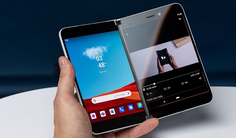 Giao diện phần mềm trên Surface Duo
