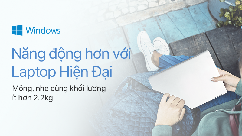 Năng động với laptop hiện đại