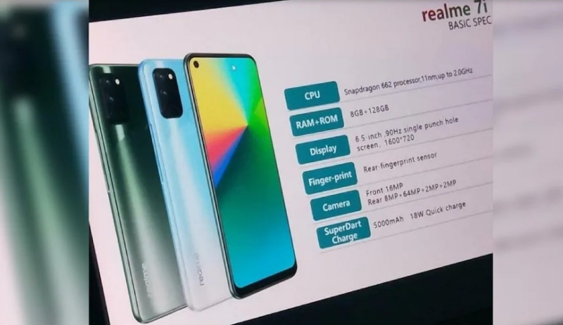 Rò rỉ thông số cấu hình Realme 7i