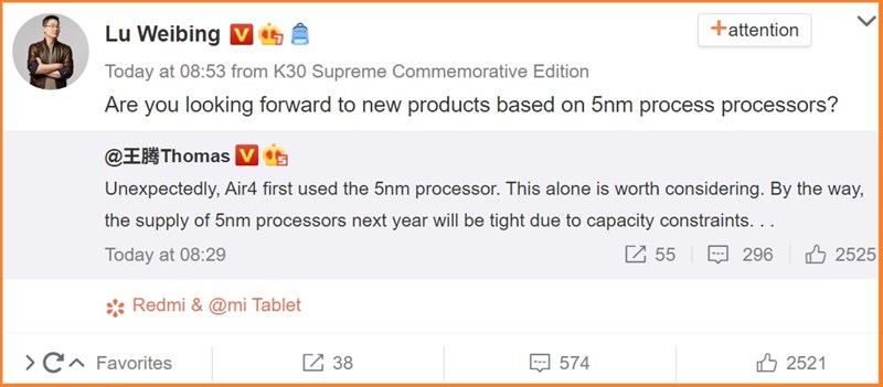 Bạn có đang mong chờ sản phẩm mới được trang bị vi xử lý 5 nm không Bạn có đang mong chờ sản phẩm mới được trang bị vi xử lý 5 nm không
