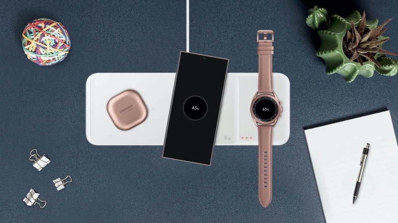 Bộ sạc không dây 3 thiết bị cùng lúc Wireless Charger Trio xuất hiện trên website Samsung, tiết lộ thêm thông số kỹ thuật Bộ sạc không dây 3 thiết bị cùng lúc Wireless Charger Trio xuất hiện trên website Samsung, tiết lộ thêm thông số kỹ thuật