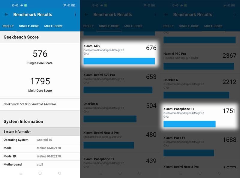 geekbench realme 7 pro geekbench realme 7 pro