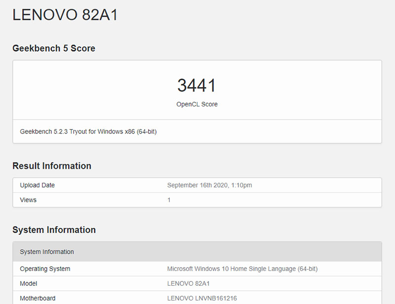 Đo hiệu năng của Lenovo Yoga Slim 7 bằng Geekbench 5 Đo hiệu năng của Lenovo Yoga Slim 7 bằng Geekbench 5