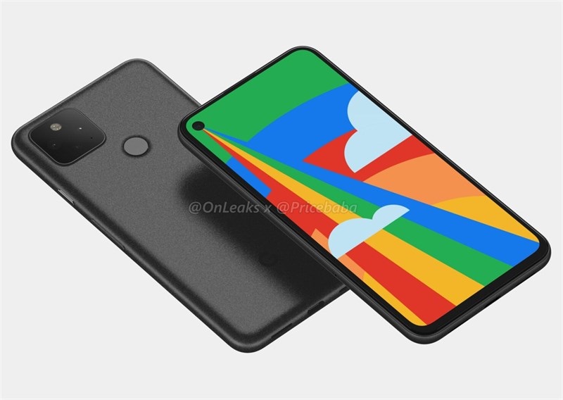 Ảnh render của Google Pixel 5 Ảnh render của Google Pixel 5