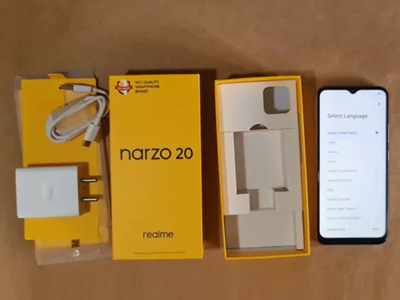 unboxing realme narzo 20