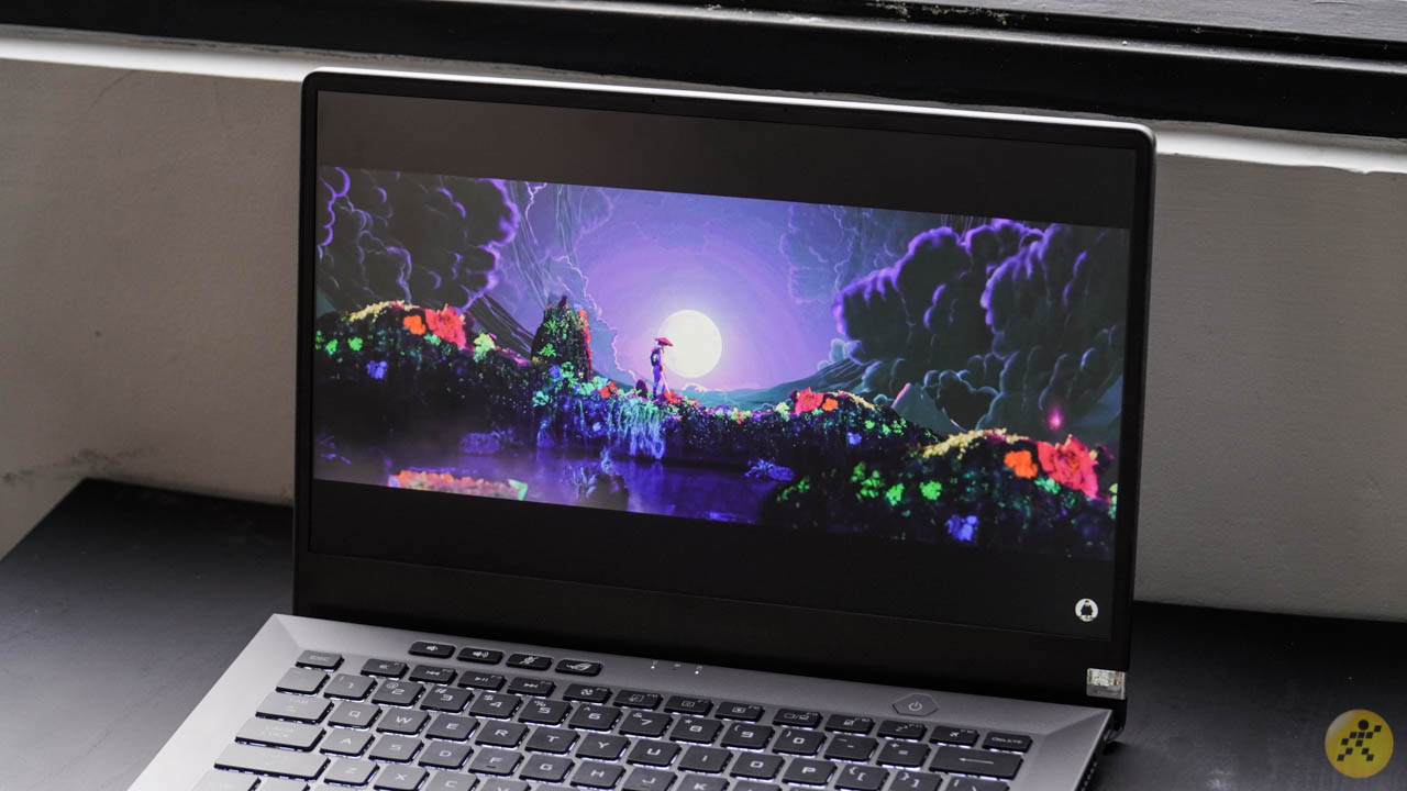 Khả năng hiển thị màu sắc của ROG Zephyrus G14 rất tốt Khả năng hiển thị màu sắc của ROG Zephyrus G14 rất tốt