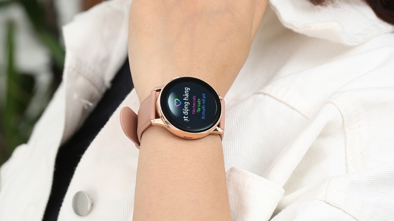 Samsung Galaxy Watch Active 2 40mm viền thép dây da