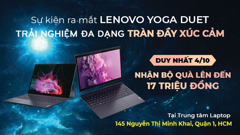 Khuyến mãi hot dịp ra mắt laptop Lenovo Yoga Duet 7