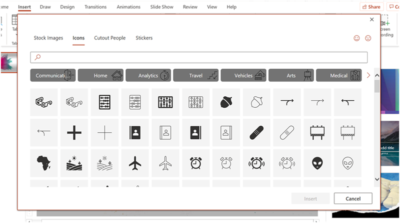 Có rất nhiều icon trên PowerPoint theo các chủ đề khác nhau Có rất nhiều icon trên PowerPoint theo các chủ đề khác nhau
