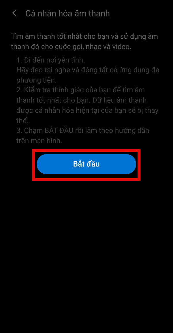 Cá nhân hóa âm thanh Cá nhân hóa âm thanh