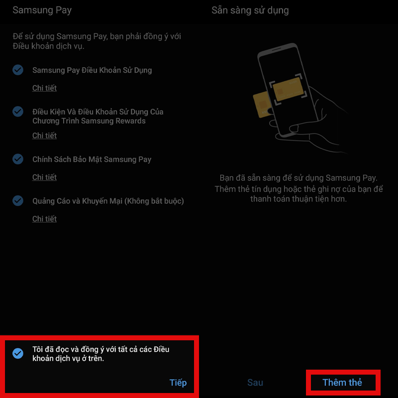 Thanh toán bằng Samsung Pay Thanh toán bằng Samsung Pay