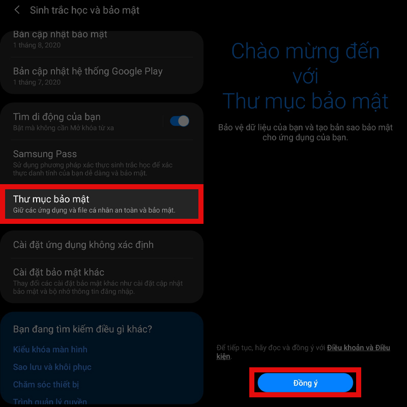 Thư mục bảo mật Thư mục bảo mật
