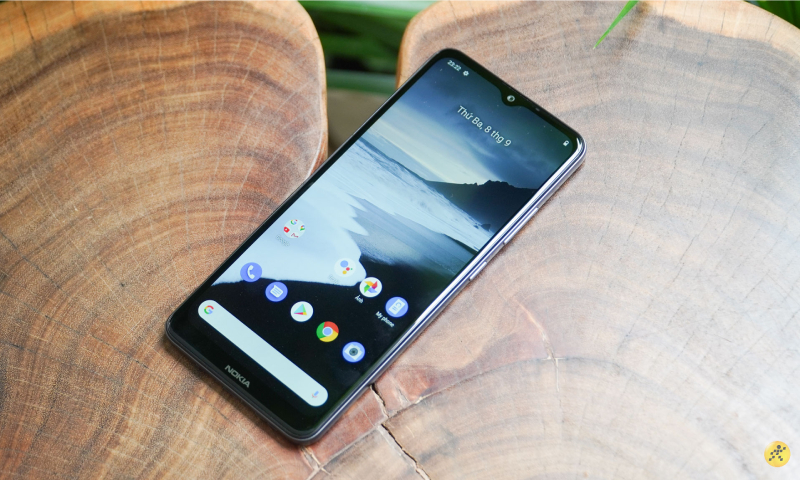 Mặt trước máy với logo Nokia Mặt trước máy với logo Nokia