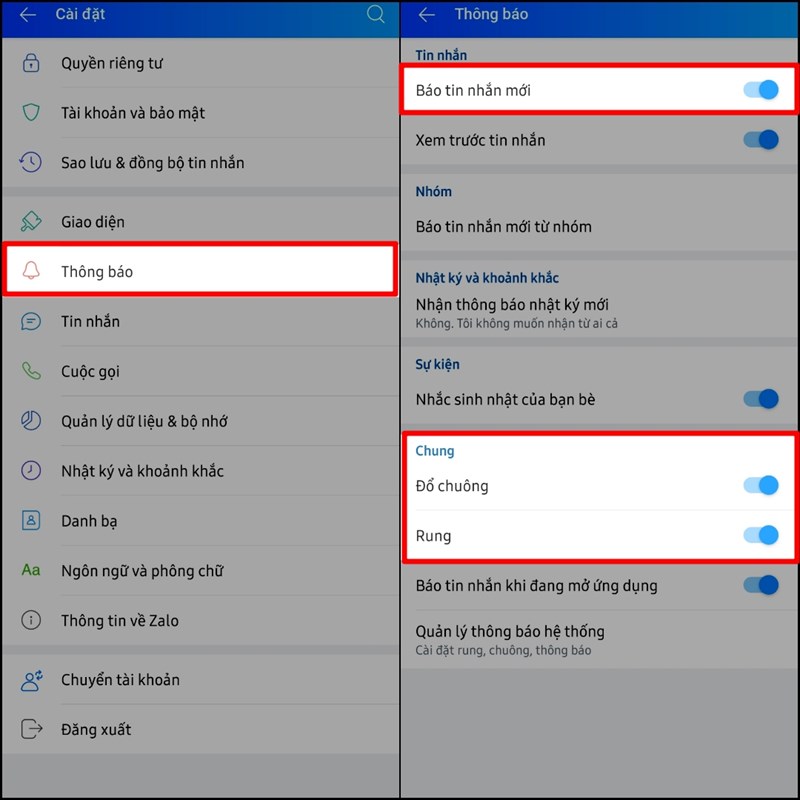 Bật/tắt thông báo ứng dụng tùy theo nhu cầu sử dụng Bật/tắt thông báo ứng dụng tùy theo nhu cầu sử dụng