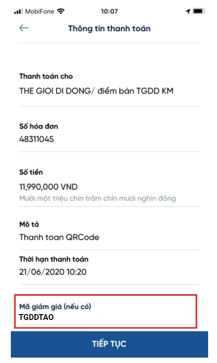 Các bước mua iPhone 12 qua VNPAY Các bước mua iPhone 12 qua VNPAY