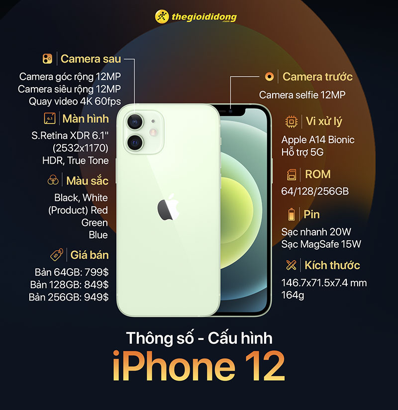 Cấu hình của iPhone 12 Cấu hình của iPhone 12